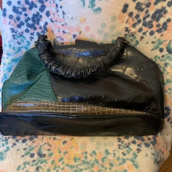 Vintage Barbara Handbag/Shoulder bag giraffe leather - Picture 11 of 12